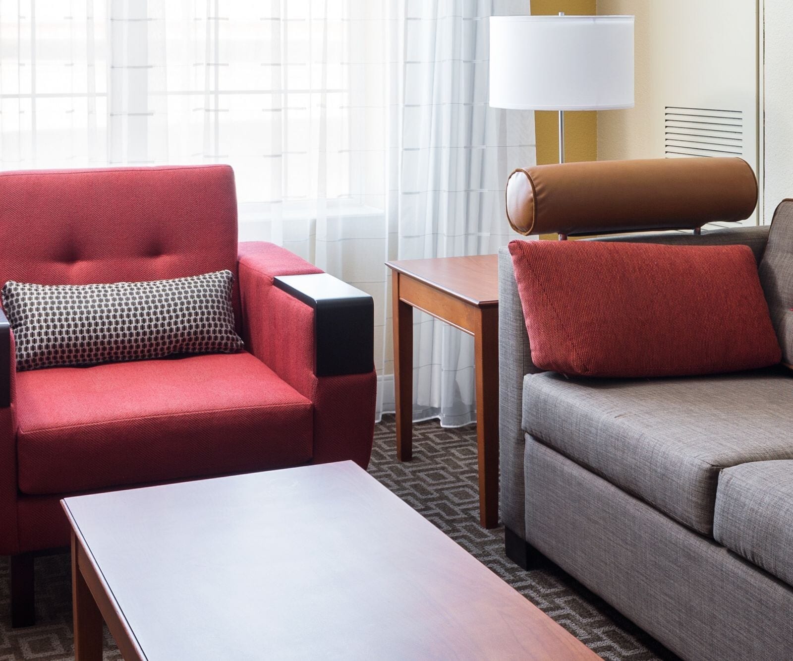 Two-bedroom suite living room with a full kitchen at TownePlace Suites Los Angeles LAX/Manhattan Beach